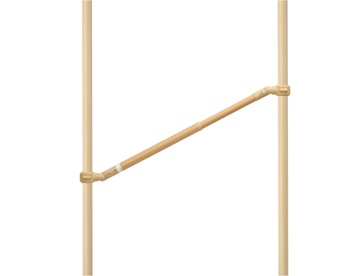 ベスポジ-e 横手すり システム伸縮手すり曲げ 600〜900 DIPPERホクメイ 手すり 立ち上がり 補助 介護用品 工事不要・美品ベスポジ e+ ２本 伸縮手すり セット 簡単取り付け