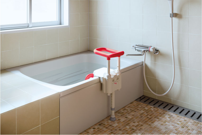 ユニットバス手すり ＵＳＴ−１３０ＵＢショート レッド (1個) 取り寄せ商品 安寿ユニットバス対応浴槽手すり UST-130UB ⁄ UST-130UB